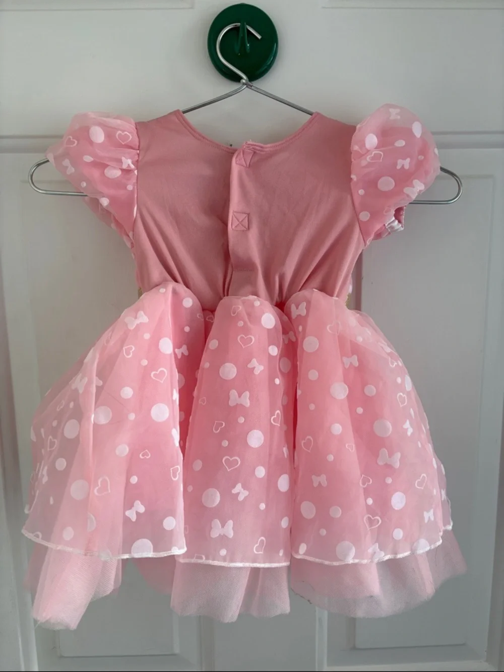 Disney Pink Minnie Mouse Gold-Trimmed Tulle Party Dress - Picture 2 of 3
